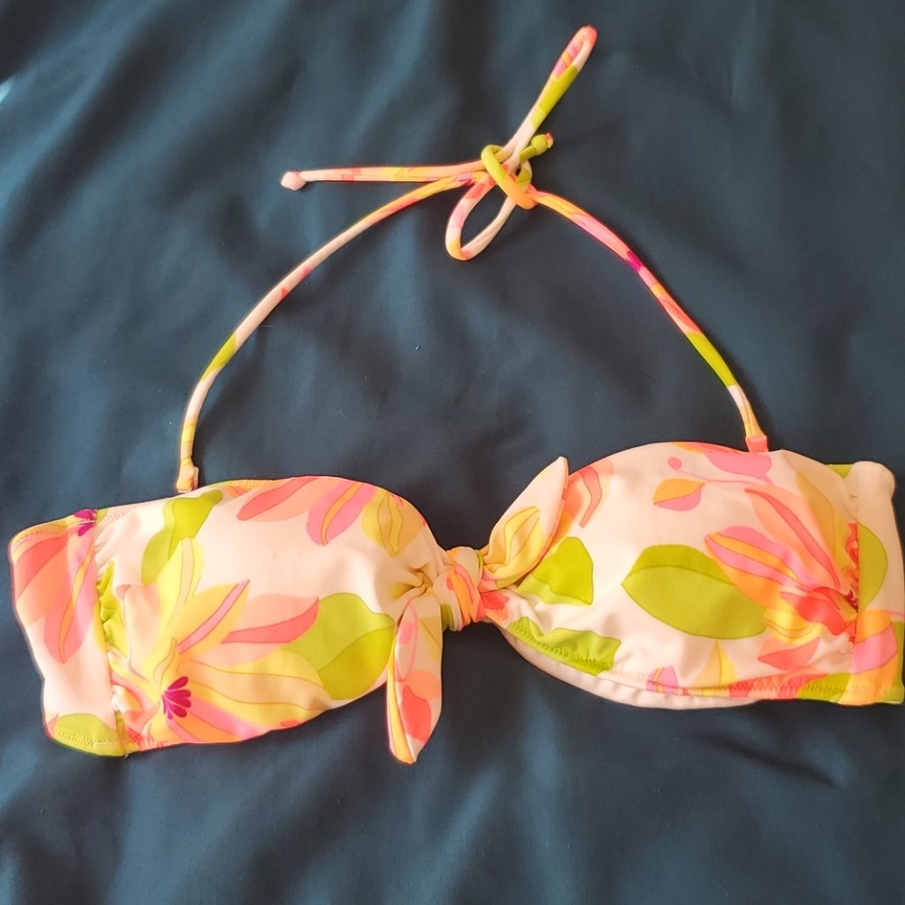 Victoria's Secret Large Floral Bandeau Bikini Top